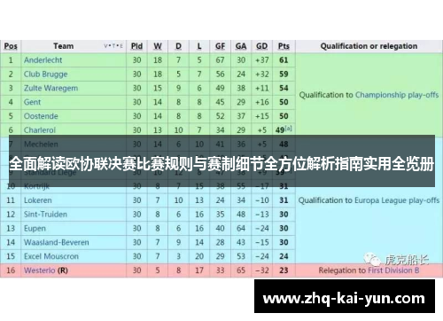 全面解读欧协联决赛比赛规则与赛制细节全方位解析指南实用全览册